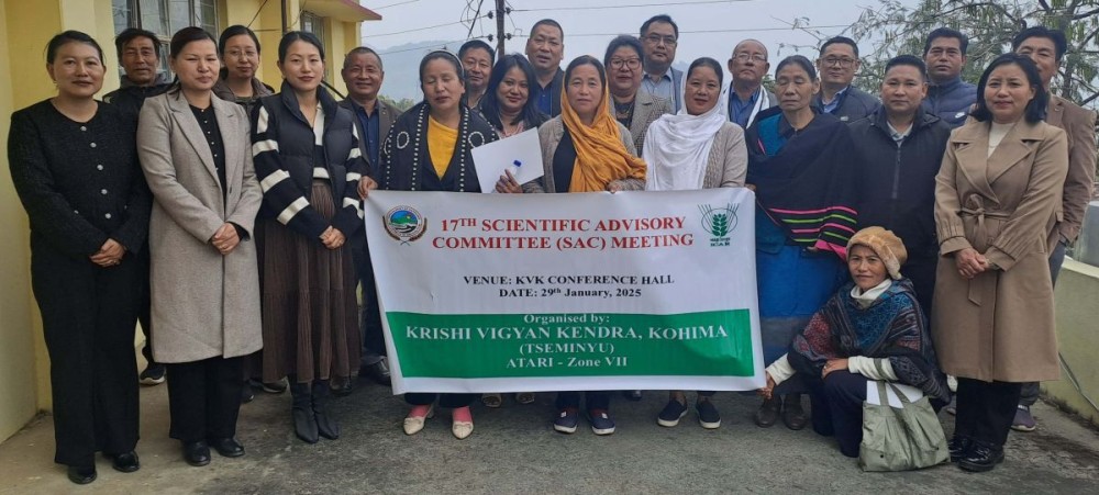 Officials and participants during 17th Scientific Advisory Committee meeting of Krishi Vigyan Kendra Kohima held on January 29.